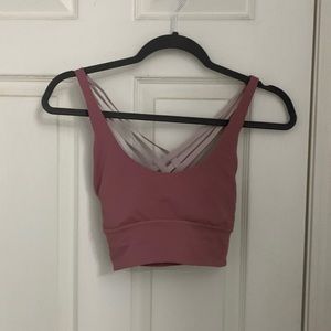 lululemon athletica Rose Pink Strappy Sports Bra